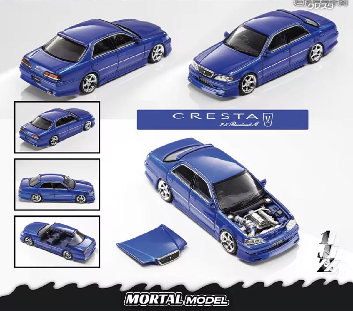 MOTAL MODELから、1/64クレスタJZX100の新カラーが発売予定になって
