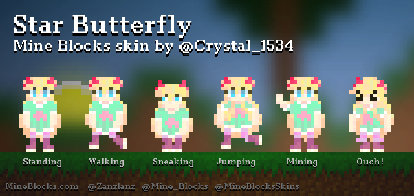 MineBlocksSkins's tweet photo. "Star Butterfly" skin by @Crystal_1534!
https://t.co/K0LAUO8Ivw https://t.co/HdFckSbNvv