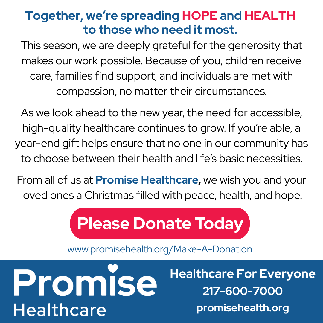 PromiseHealthCU's tweet image. Thank You for Spreading Hope This Holiday Season