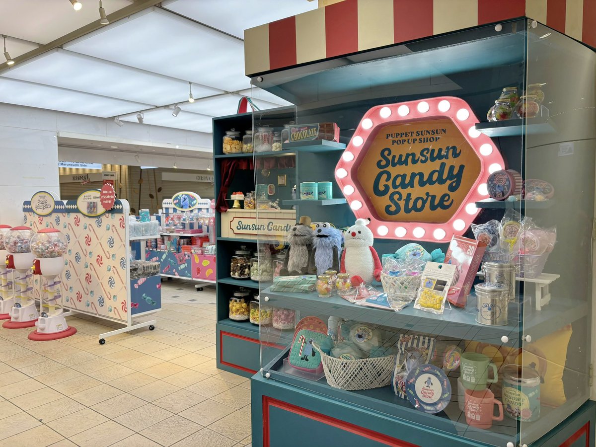 SUNSUN Candy Store】 パペットスンスンPOPUP SHOP が期間限定で