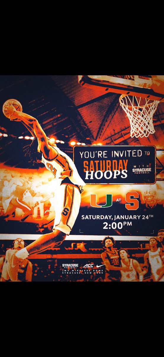 Excited to be at Syracuse on 1/24 for the game! <a href="/CoachMowil/">Mo wilkerson</a> @JaredHack_Cuse <a href="/coachmarkchs/">Mark Ingram</a>