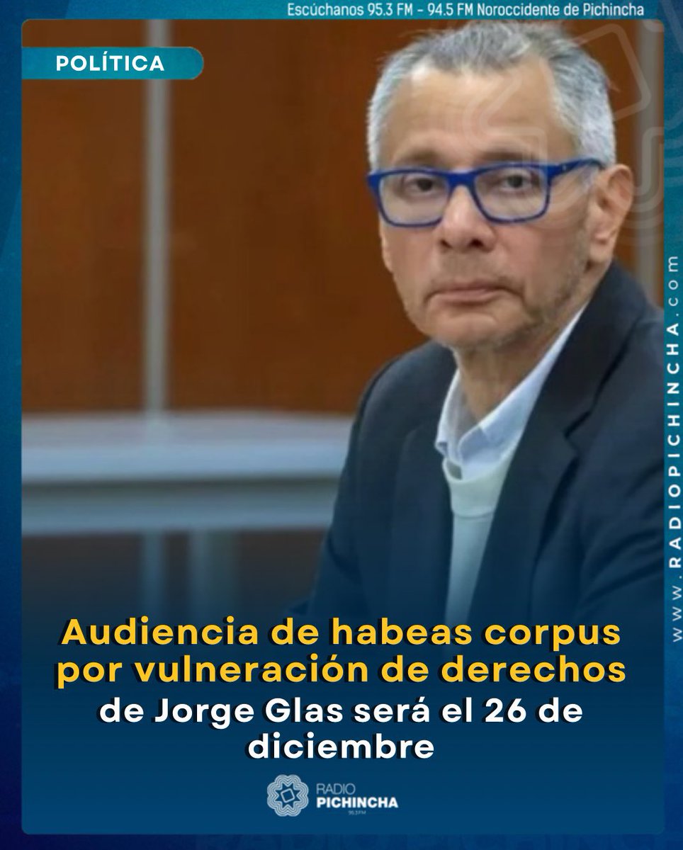 ⚡🇪🇨 JORGE GLAS: INOCENTE 🇪🇨⚡

Jorge Glas fue el artífice del cambio energético más grande del país:

🔌 Hidroeléctricas que le dieron soberanía eléctrica al Ecuador.
🌊 Menos dependencia del petróleo
⚙️ Energía limpia para el desarrollo
📉 Millones ahorrados en importación de