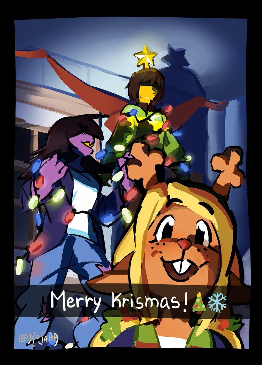 ko3aaa's tweet photo. Merry Krismas!🎄❄️
#deltarune https://t.co/RB0V2mYTkR