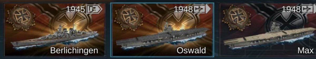 SakuyaTujimine's tweet image. ベルリンヒンゲン(H40B)、オズワルド&amp;amp;マックス(H39改空母)…

年末のNFL2はH級祭りだなぁ(川ω'*)
#NFL2