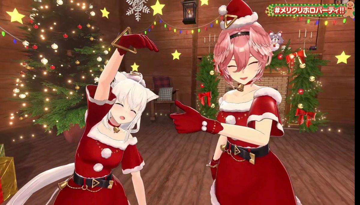 👑🦊🌽11:22 #いいフブキさんの時間 昨日はクリスマスパーティー