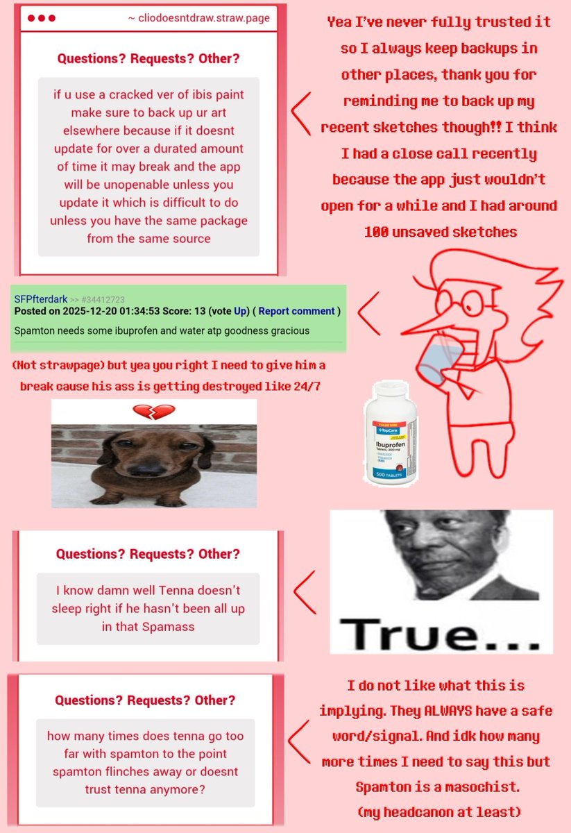 CLooDraw's tweet image. hi sorry been a bit since I replied to strawpage. What if I was making an animation of Spamton getting overstim from a vibrator that would be so crazyy..