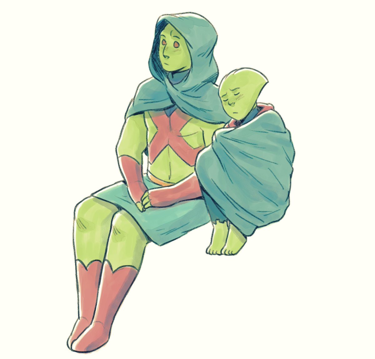「Martian Manhunter in: twin brothers on t」|Jes & Cinのイラスト