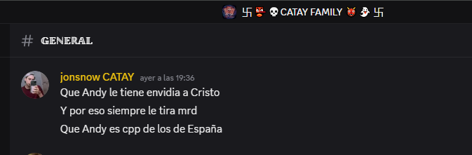 mexizeiners's tweet photo. @tvtop_es LA FAMILIA CATAY ( ESQUIZOFRENICOS  RP ) APOYAMOS AL  VERDADERO TOP 1 CRISTORATA, LA JUVENTUD DEL STREAMING PERUANO, SIN POLEMICAS.... ELZZZZZZZZZZEIN TIENE POLEMICAS EN PERU ACUSADO DE DELITOS GRAVES Y METIENDOSE BOTS #elzeein #cristorata... VAMOOOOOOOOOOS CRISTOOOOOOO !!!!! https://t.co/aib2sZtbRx