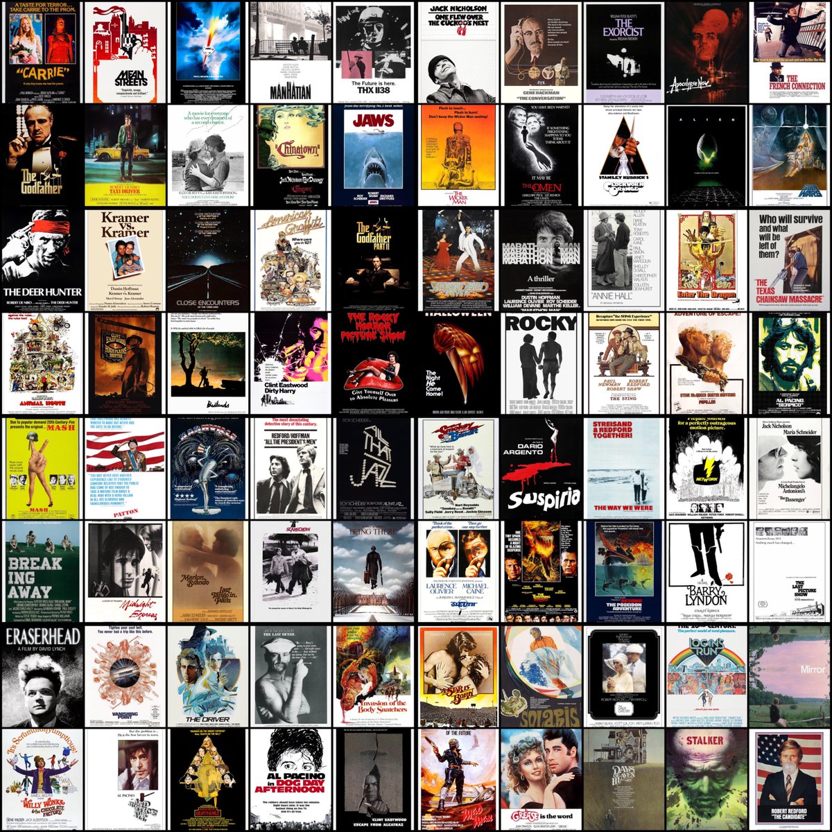 The 70s are the best decade for movies.