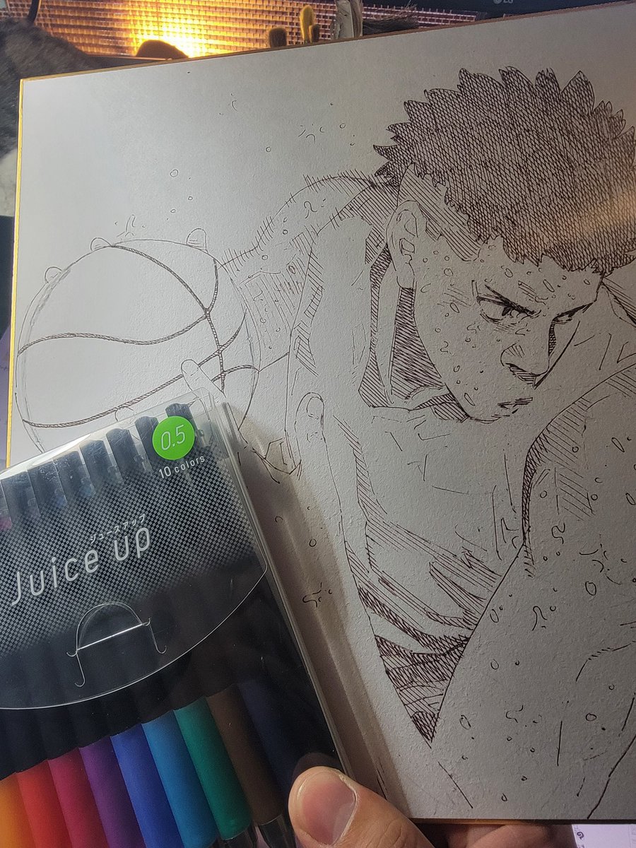 tobi_manga's tweet image. 色ボールペンで描く色紙、ひと味違ってすごく良いですよ✨️

色紙を飾っていただける書店様お待ちしております😊😊