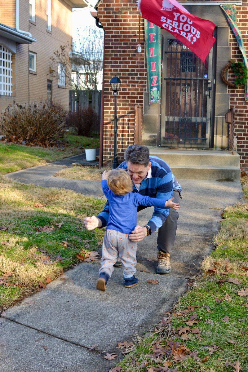 "May you live to see your childrens' children" 
Christmas Day with grandson Eddie