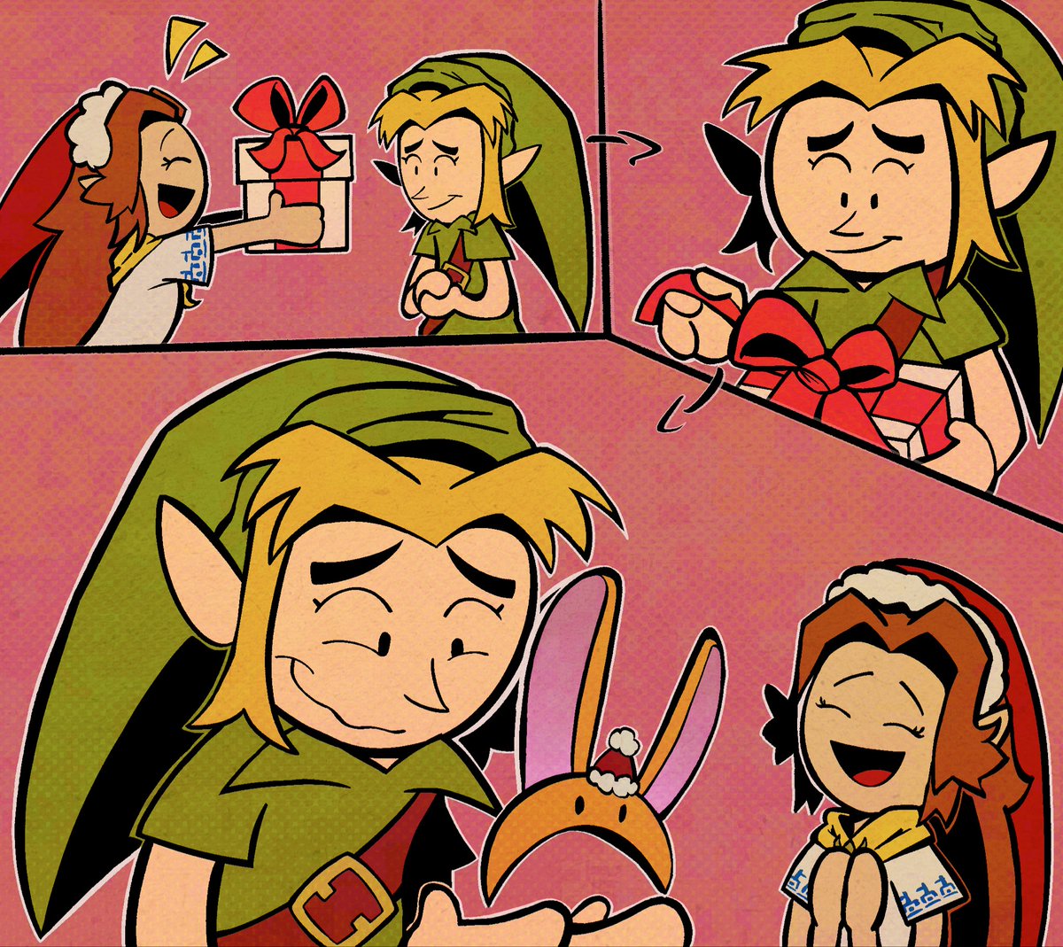 Merry Christmas everyone!

A very special gift to <a href="/antico_justan/">Biscuit (Majora’s Mask Fanatic) 🍉</a> for the   #ZeldaClaus exchange! :]