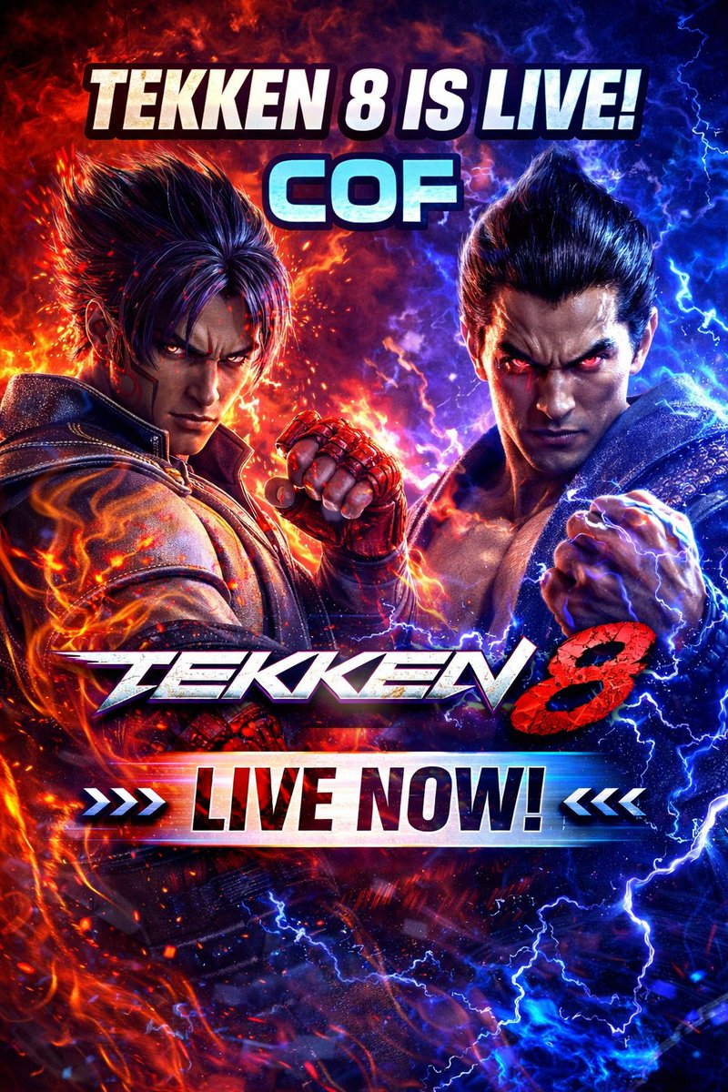 ChannelOfFly's tweet image. ⚡ TEKKEN 8 IS LIVE ON COF ⚡
Fists up. Focus locked. Axx kickings loading!!

Ranked runs, hard reads, and straight COF pressure.
If you know Tekken, you know what time it is. twitch.tv/sjapollo

#Twitch 
#Tekken8
#Streamer
#Fights 
#Ps5

👊🔥