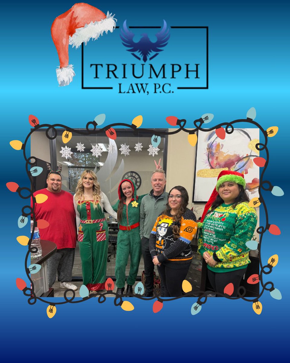 triumphlawpc's tweet photo. Warmest and safest holiday wishes from all of us at Triumph Law!🎄✨

#triumphlaw #happyholiday #losangeles #sacramento #sandiego https://t.co/3XmLVu918e