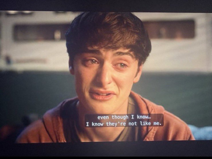 thecurebyler's tweet image. SPOILERS
will tells mike he is his tammy. byler is queerbait.