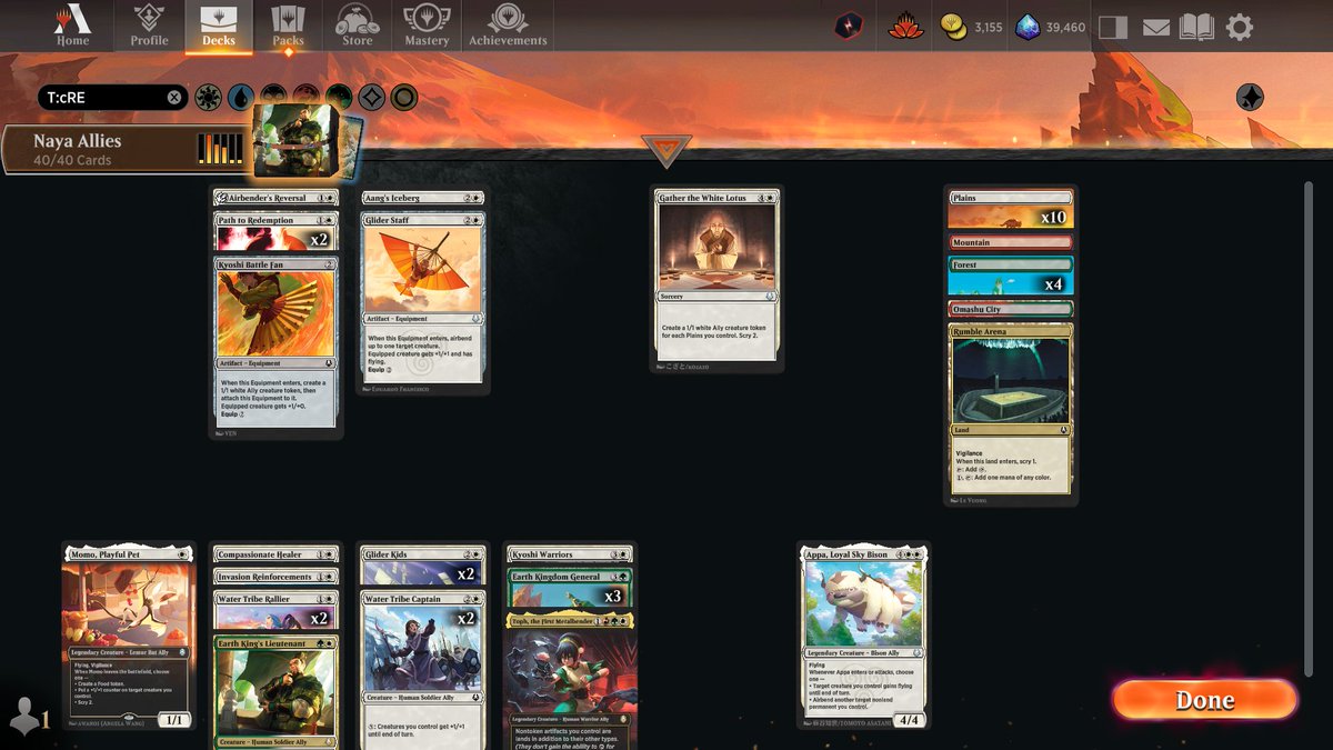 ThePastaPirate's tweet image. ⚔️🏆Naya Allies🏆⚔️

1) 1x Toph made the red splash

2) 2x Rallier's card draw dominated stalled boards

3) 3x General buffed life total while adding to board

4) Ran 10 plains for Gather, mana was typically smooth

Draft: 17lands.com/draft/6fc30b9e…

Games: 17lands.com/details/6fc30b…