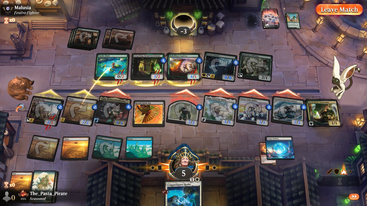 ThePastaPirate's tweet image. ⚔️🏆Naya Allies🏆⚔️

1) 1x Toph made the red splash

2) 2x Rallier's card draw dominated stalled boards

3) 3x General buffed life total while adding to board

4) Ran 10 plains for Gather, mana was typically smooth

Draft: 17lands.com/draft/6fc30b9e…

Games: 17lands.com/details/6fc30b…