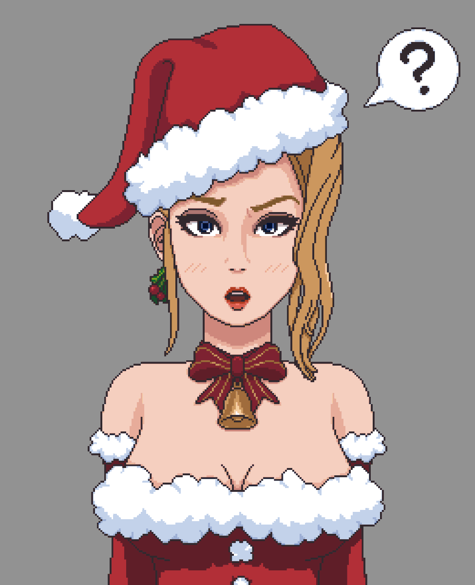 panicatethe's tweet image. Annual tradition for posting Christmas variants a day late of commission WIPs.