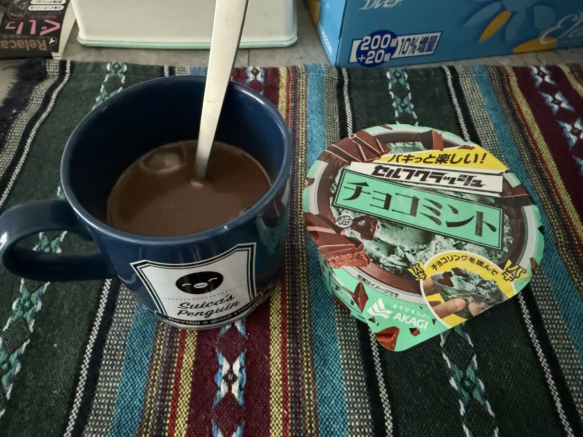 おやつ🍪☕️💕 #チョコミント #チョコミン党