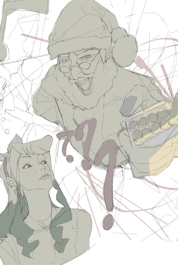 Jersey_Turkeyy's tweet image. doodles from stream merry Christmas🎄