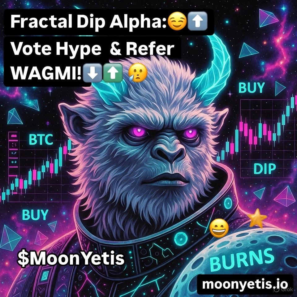 #fractalbitcoin Dip Alpha: Refer WAGMI! #MoonYetis Faucet Free moonyetis.io