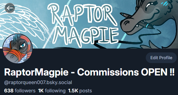 RaptorMagpie - Moved to Other Platforms tweet media