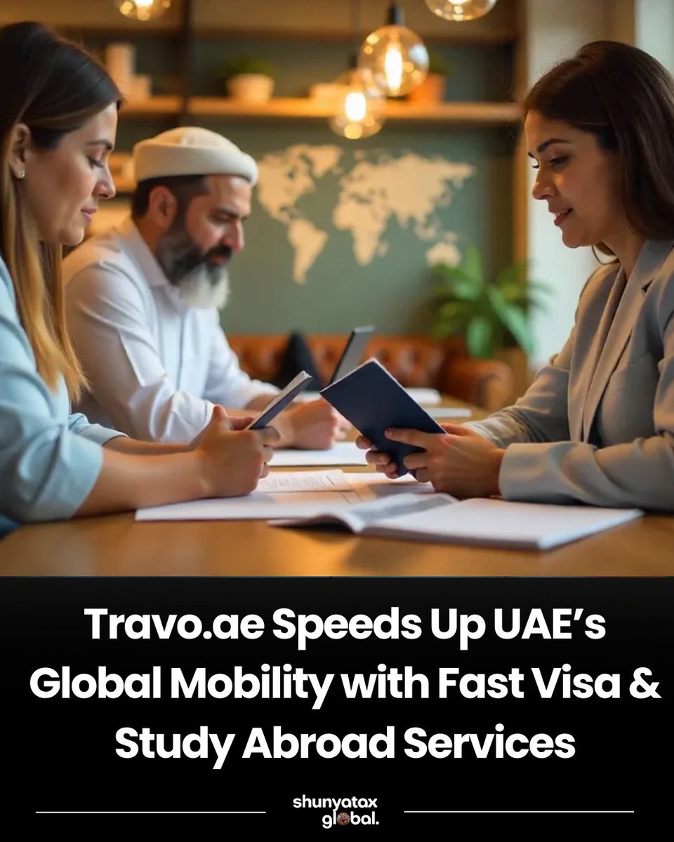 shunyatax's tweet image. Get your visa fast with Travo.ae! ⚡ Accelerating global mobility for the UAE. Apply today! ✈️

🔗shunyatax.in/blogs/news/tra…

#Travo #UAE #FastVisa #GlobalMobility #TravelUAE #StudyAbroad #VisaServices