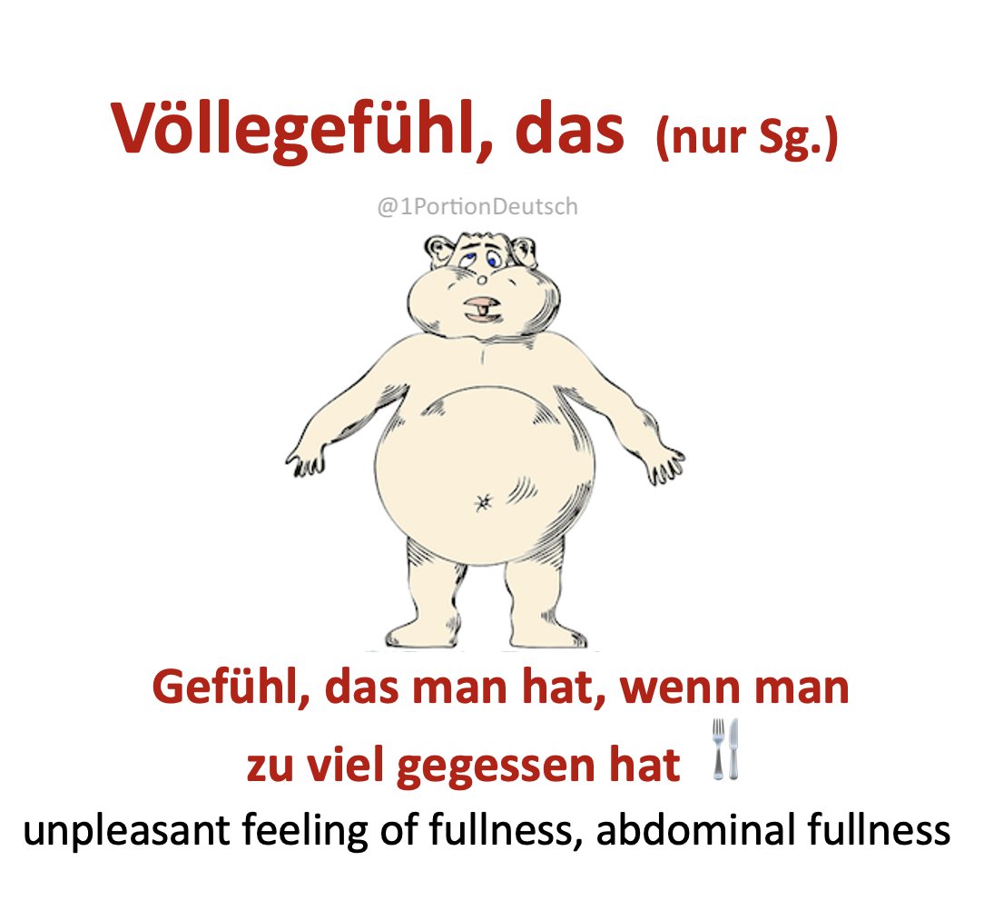 1PortionDeutsch's tweet image. #Deutschlernen #LearnGerman #Weihnachten 

Esst ihr auch so viel an den Feiertagen und seid jetzt schon so richtig voll? Dann passt diese Vokabel 😉