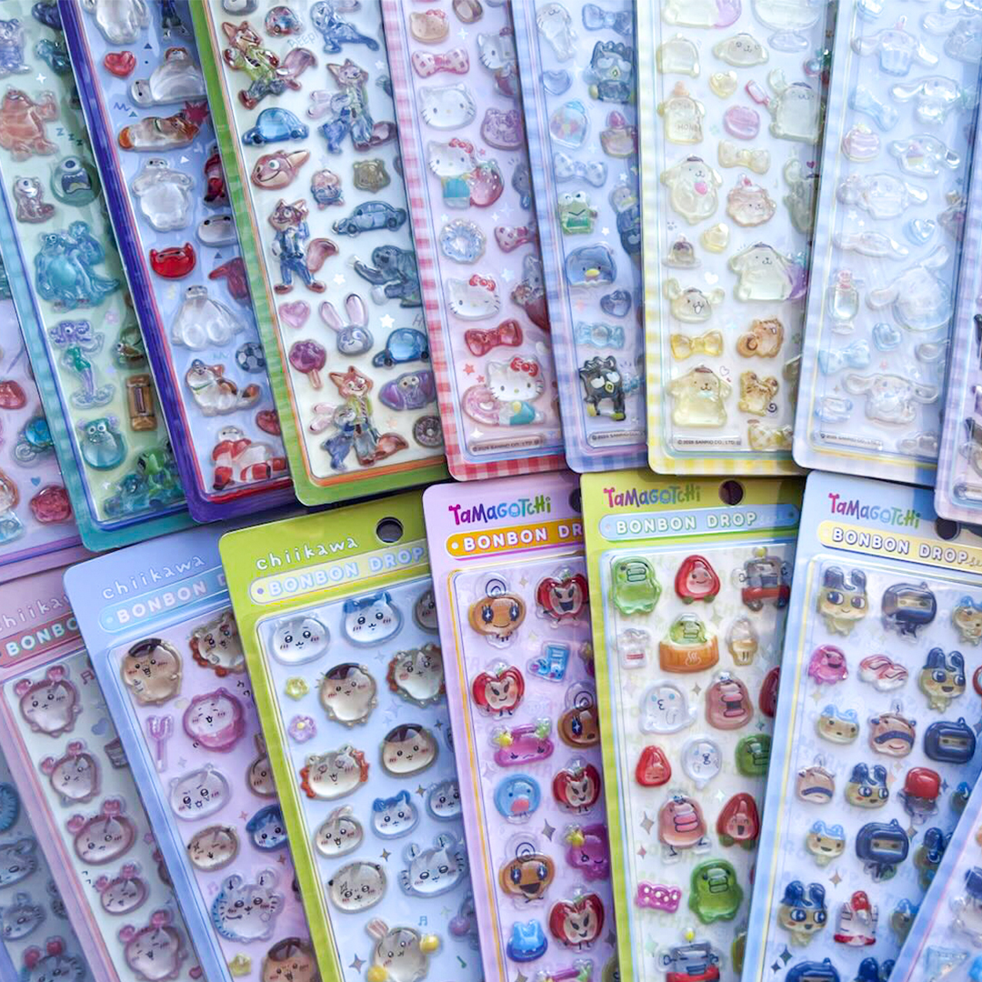 innclive's tweet image. 【再入荷情報】ボンボンドロップシール👻

ボンドロちいかわ・たまごっち・サンリオ・ディズニー 2026年1月～再販致します！！👏

詳細は追ってご案内させて頂きます😚

INNCLIVEは本日が年内最後の営業日となりました😊
営業開始は2026年1月5日～となります😃…