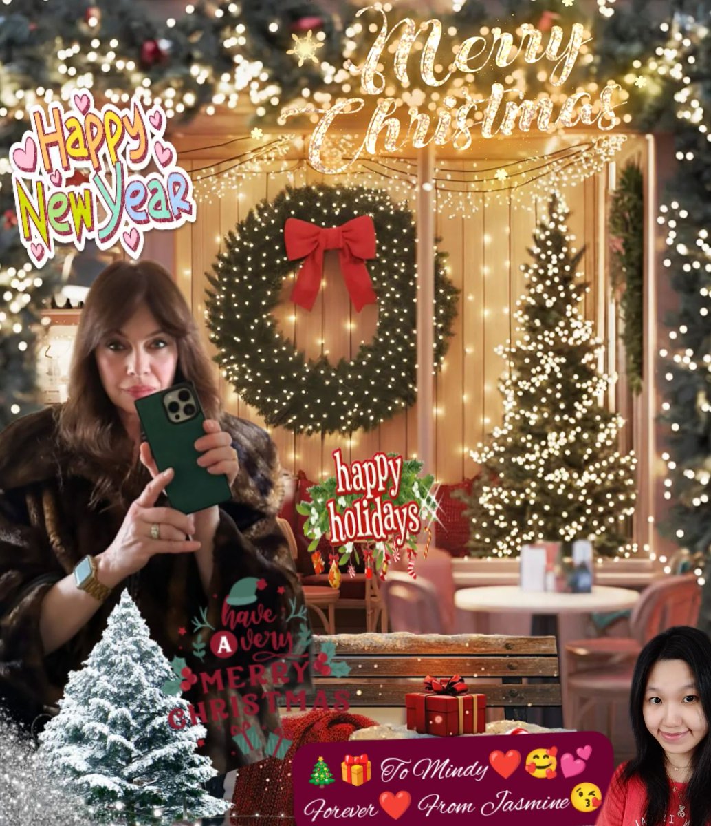 Jasmorraine2's tweet photo. Wishing you have a wonderful Christmas with your family and loved ones, and every happiness in this holiday season and throughout the coming year!🎄🎉🌟❤️🎁 Merry Merry Christmas Mindy!! Miss you and much love to you🫶💕❤️🥰😘 @MsMelindaClarke
❤️From forever yours, Jasmine🩷 https://t.co/lu3oThn7Nu