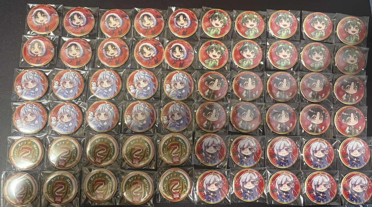 なんと自分の缶バッチ完売しました🥹🥹 本当にありがとうございます