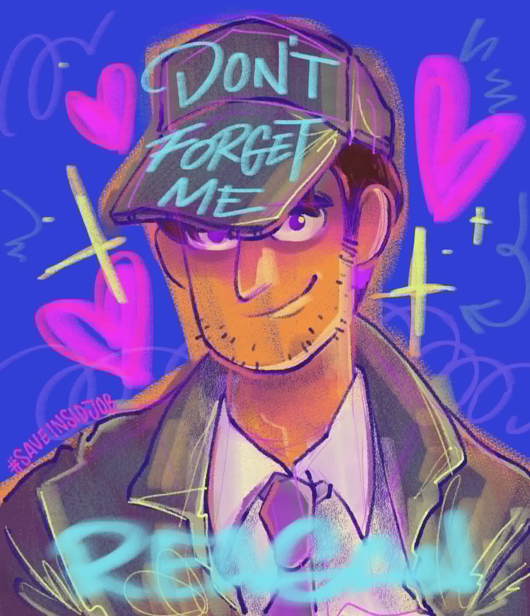 churritobite's tweet photo. I'm trying to focus a bit more on drawing my own things since I haven't had the headspace to do Inside Job stuff, but one day like today I remember watching the entire second season and falling in love with this man #saveinsidejob https://t.co/6YWRvyz3wF