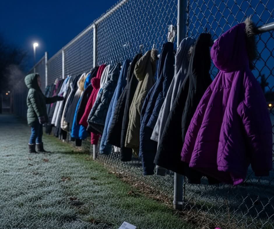 MrPitbull07's tweet image. "They found the coats on Thursday morning.

Fifteen winter coats. Good ones, not garbage. Hanging on the chain-link fence outside Lincoln Elementary. No note. No explanation. Just coats, zipped up like ghosts waiting for bodies.

Principal Morris freaked out. Called the police.…