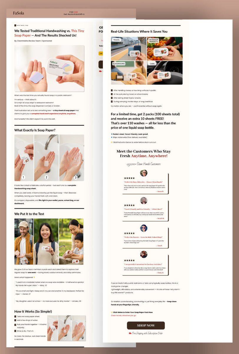 pen_craft03's tweet photo. People skip ads.

They don’t skip good stories.

Advertorial mockup designed to warm traffic before the sell.

#Advertorial #FunnelDesign #ConversionFocused #WebDesign #UIUXDesign https://t.co/kNKAwc2BCW