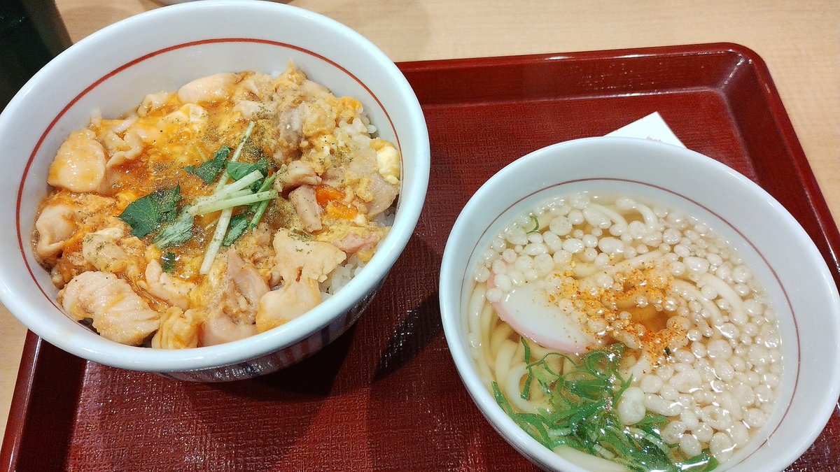 オーディション前にご飯。どうしてもなか卯の気分だったんすよ。