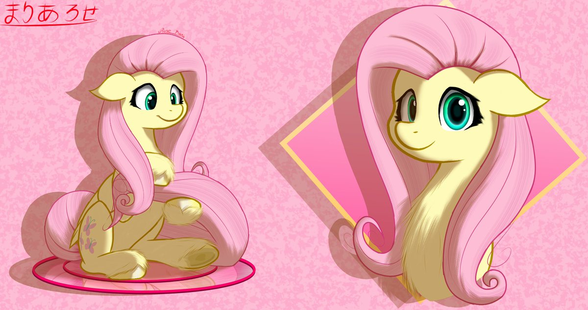 Mi primer dibujo de fluttershay. ❤️