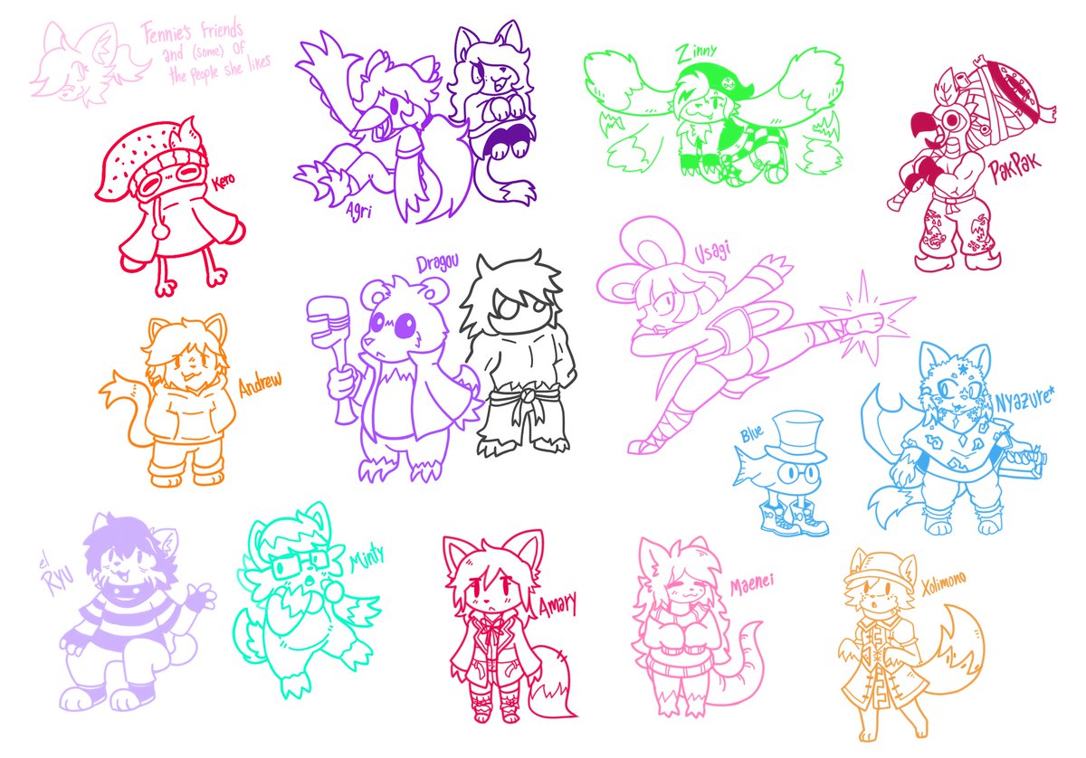 HauntedFennie's tweet photo. (Doodles)
Some of the people I like https://t.co/UE0OszzSo1