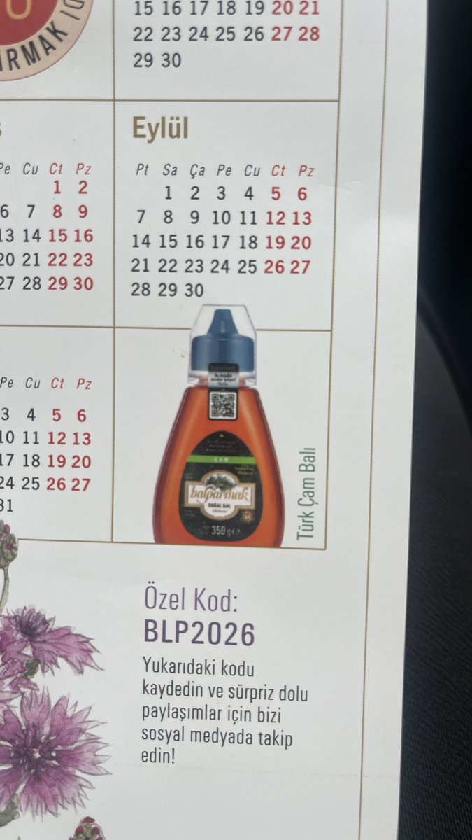 tomris0138's tweet image. Balparmak balın 2026 takvimindeki detaya bakın 🙂‍↔️🙂‍↔️ #balparmak  @balparmak