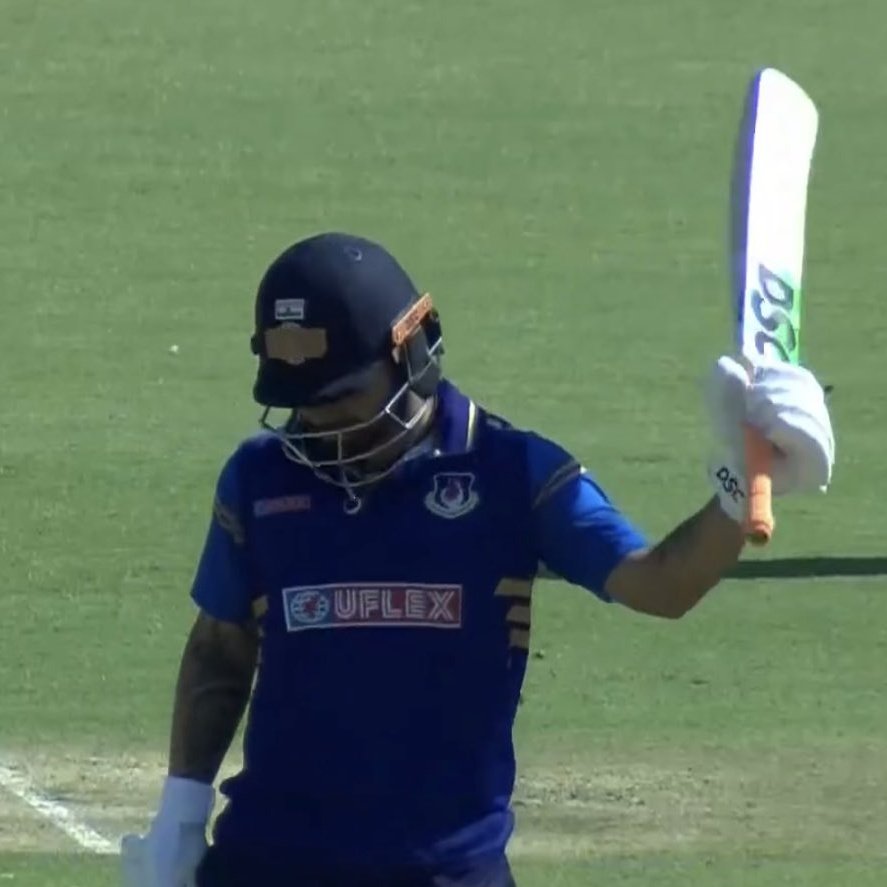 KnightsVibe's tweet image. 🚨 100 For Captain Rinku 🚨

Rinku Singh scores 101* (56) in VHT!

Consecutive 60+ scores in his first two matches as captain.