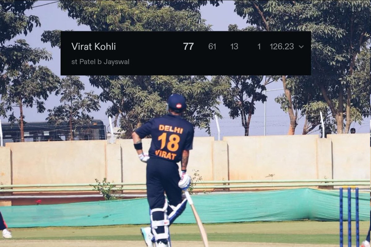 Missed the double hundred Virat Kohli😞