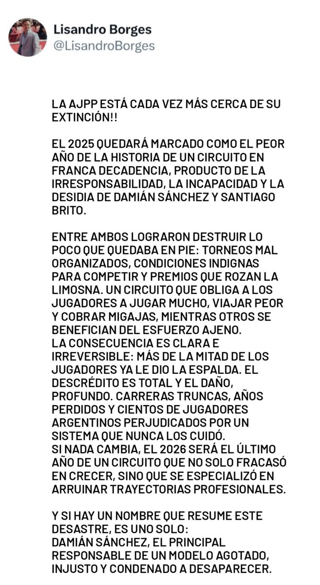 LA AJPP A PUNTO DE DESAPARECER