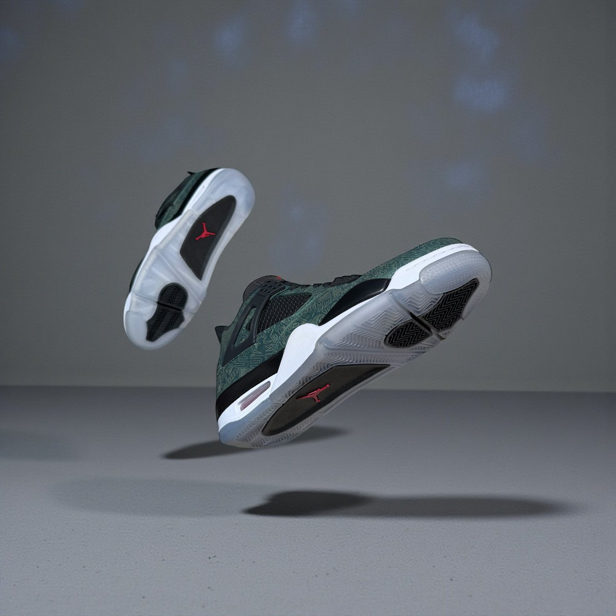 laser green jordan 4