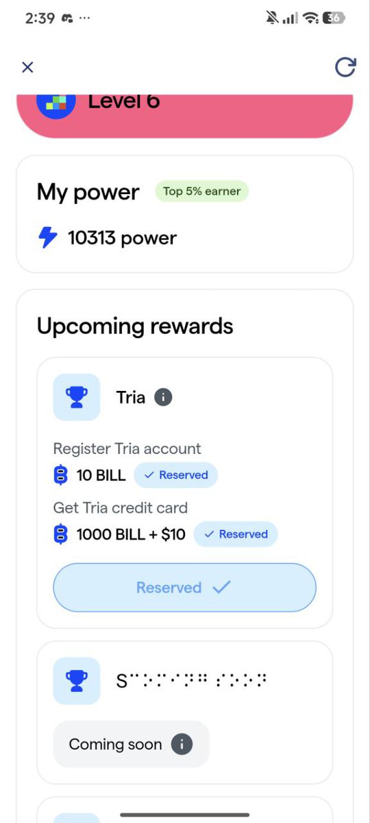 Stibrel's tweet photo. Chek Billions Update | Reward

��� Register for Tria and receive 10 BILL
→ Get Tria Credit card receive 1000 BILL + $10
https://t.co/KKRblrR9X3 https://t.co/u3fh3Npt6o