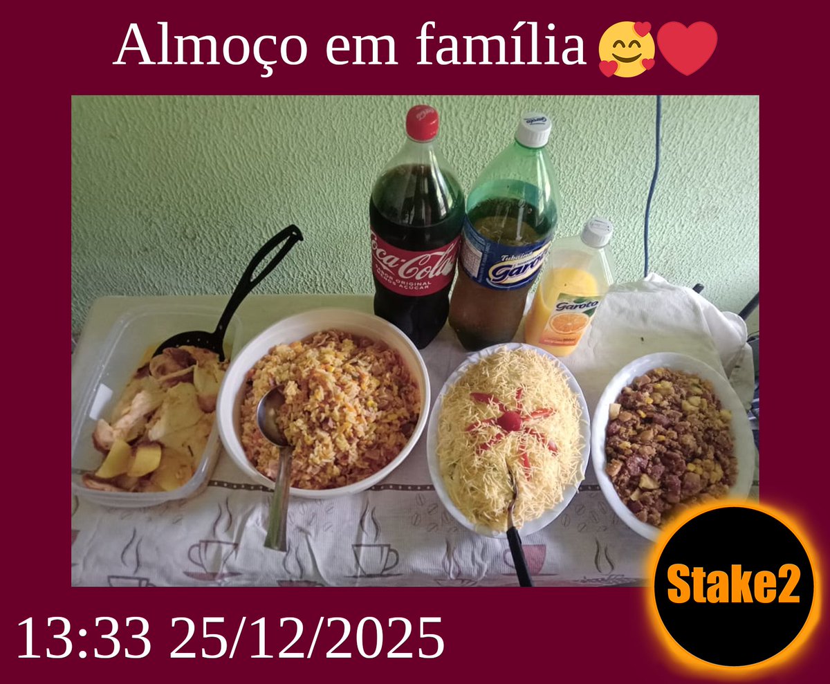 Stake2_'s tweet image. Almoço em família 🥰❤️

#Stake2 #Brasil #Christmas #Christmas2025 #Natal #Natal2025