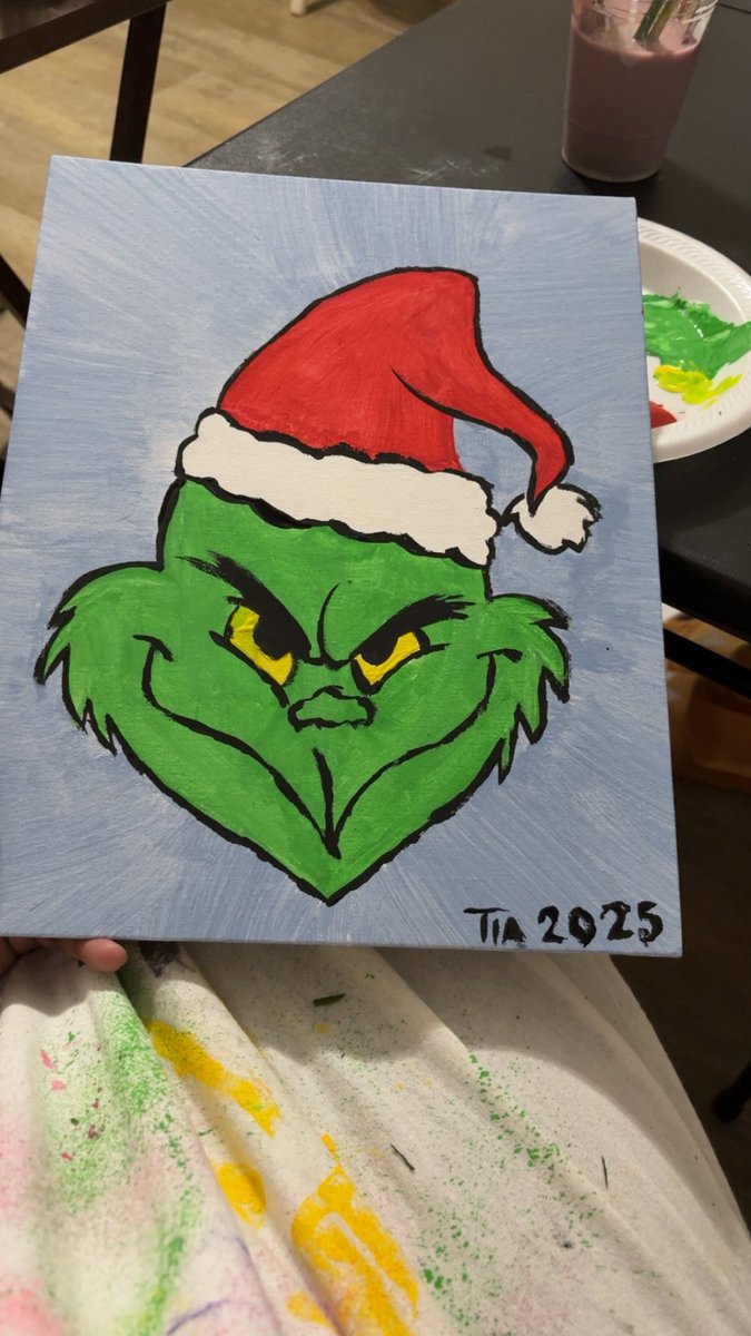OG_LotusTea's tweet photo. We did a Christmas Eve Family Sip &amp; Paint 😊 https://t.co/8Mrx1QJRxt