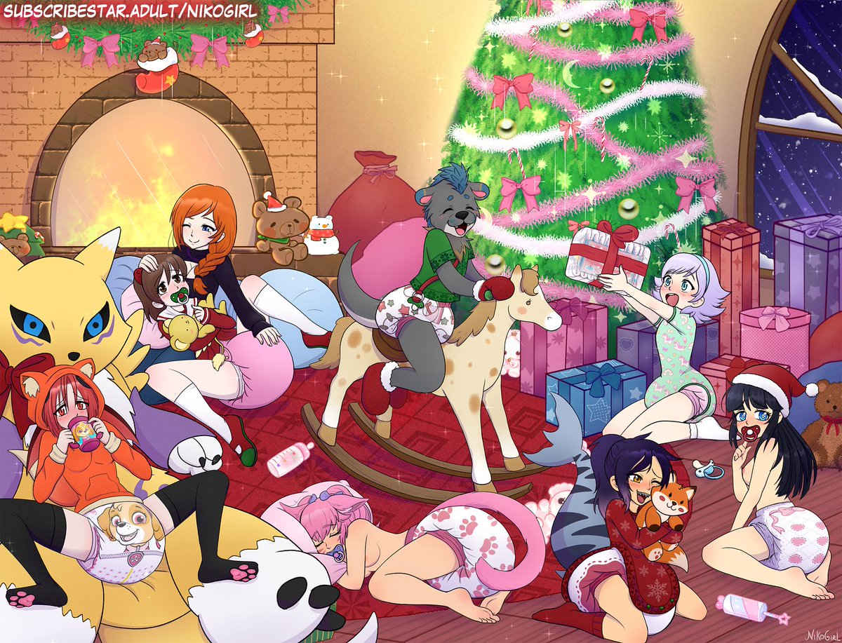 NikoGirl_ABDL's tweet image. And here’s the Big YCH! 🎄

Working on these cuties was super special...
It’s so adorable seeing them all together! Thank you all so much for joining!

And Merry Christmas to everyone!!! ✨✨✨

High-res + Art Process for subs! (link in bio)~

Alts will be available tomorrow 🔒