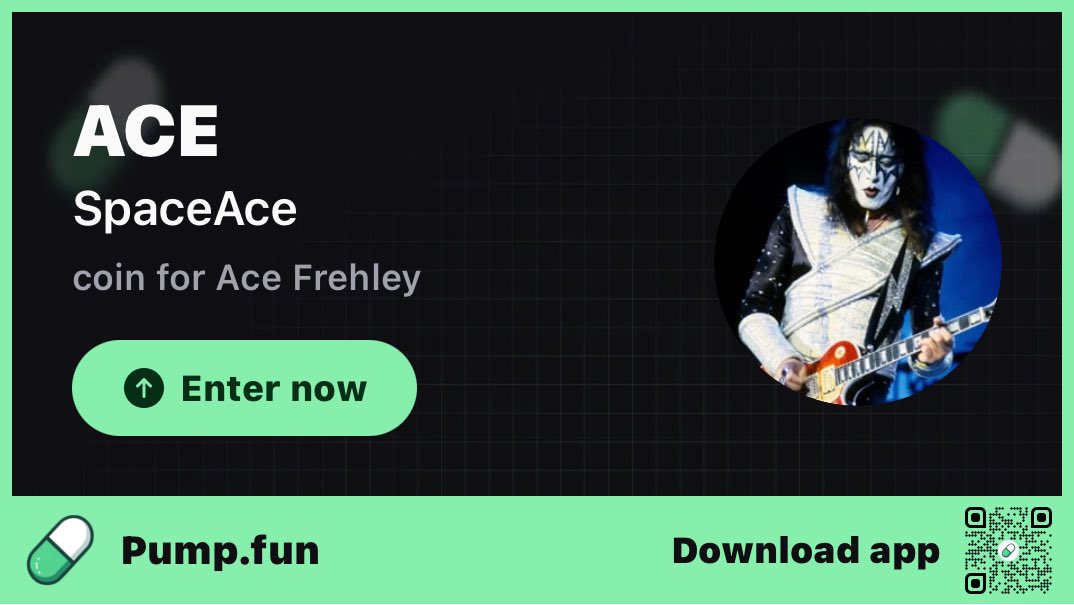 Join in and get this #spaceace Space Ace crypto Coin right now while it’s really cheap. It’s sure to go up.  #kiss #kissarmy #crypto #pump join.pump.fun/HSag/izn14oor