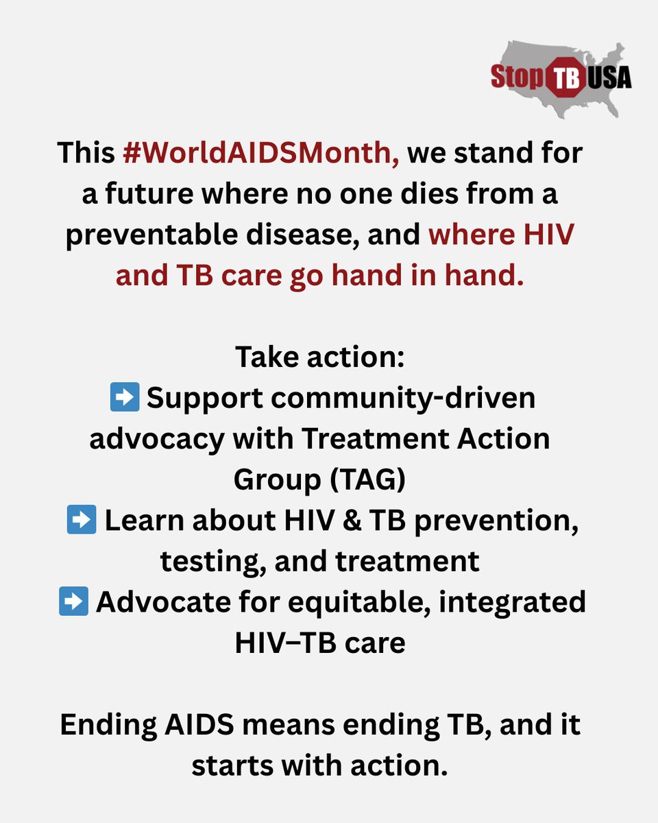 StopTBUSA's tweet photo. The holidays remind us of the power of community, and community is key to ending HIV and TB.

This #WorldAIDSMonth, we’re calling for equity, access, and action. https://t.co/4D7Jhw4TwF