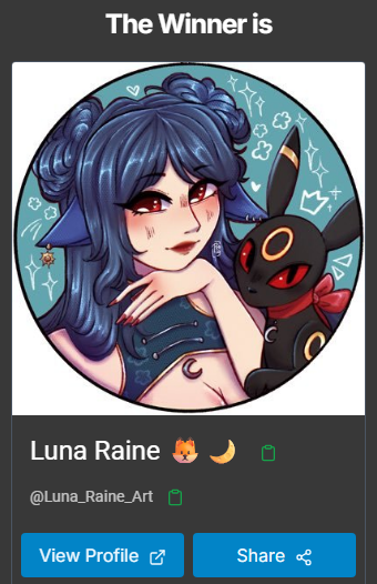 YuemiVT's tweet image. the winners are @YamizanTwitch and @Luna_Raine_Art !! congratulations!! I'll be reaching out very soon to get updated reference photos 💙

tysm to everyone who participated in my first art raffle, will definitely host another soon (˶˃ ᵕ ˂˶) .ᐟ.ᐟ