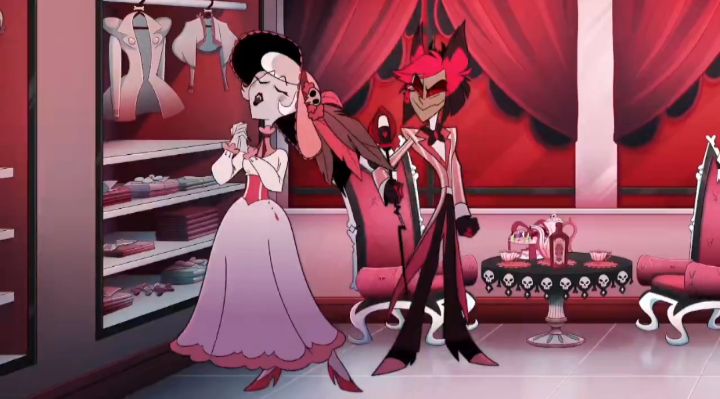 Today's Daily #Radiorose ! 🌹📻

#HazbinHotel 
#HazbinHotelRosie 
#HazbinHotelAlastor